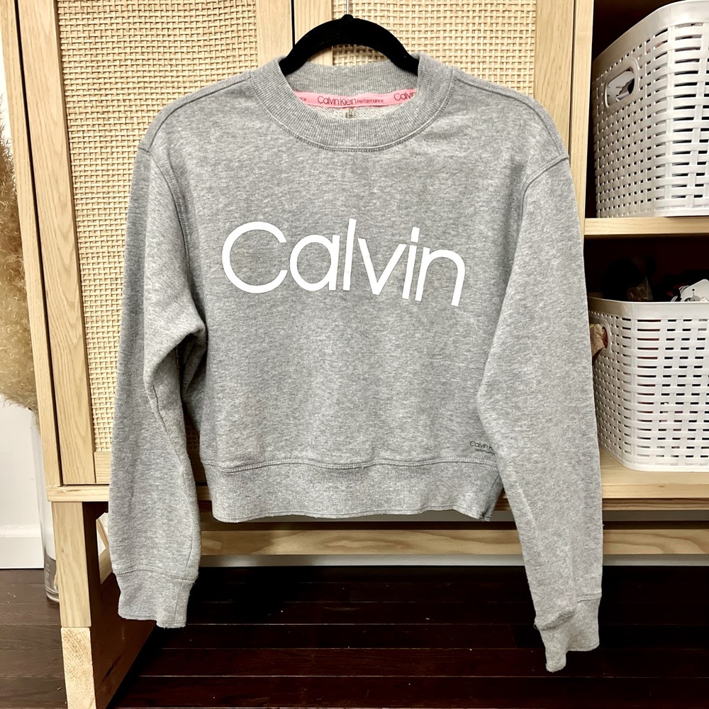 New Calvin Klein performance cropped sweatshirt